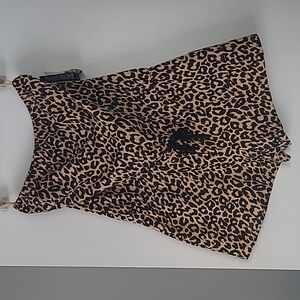New York & Company Leopard Print Romper - Medium